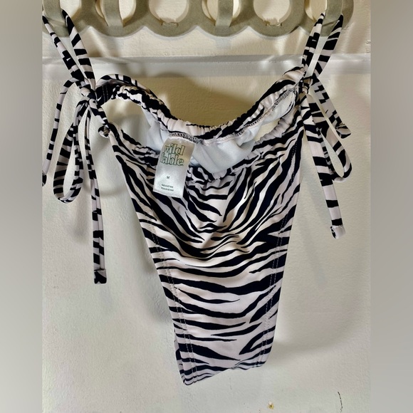 Wild Fable Zebra Print Medium String Bikini Bottoms - Picture 3 of 3